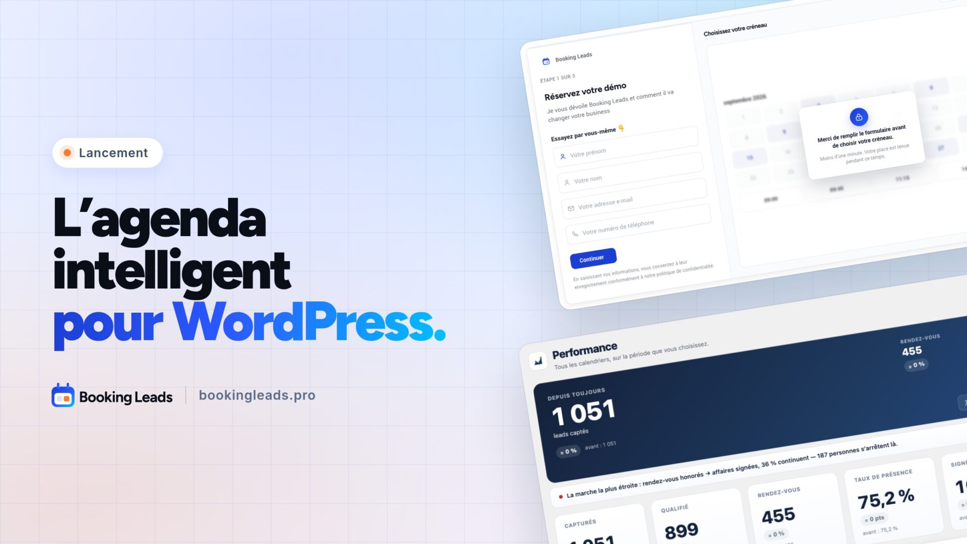 Booking Leads, l’agenda intelligent pour WordPress, est lancé