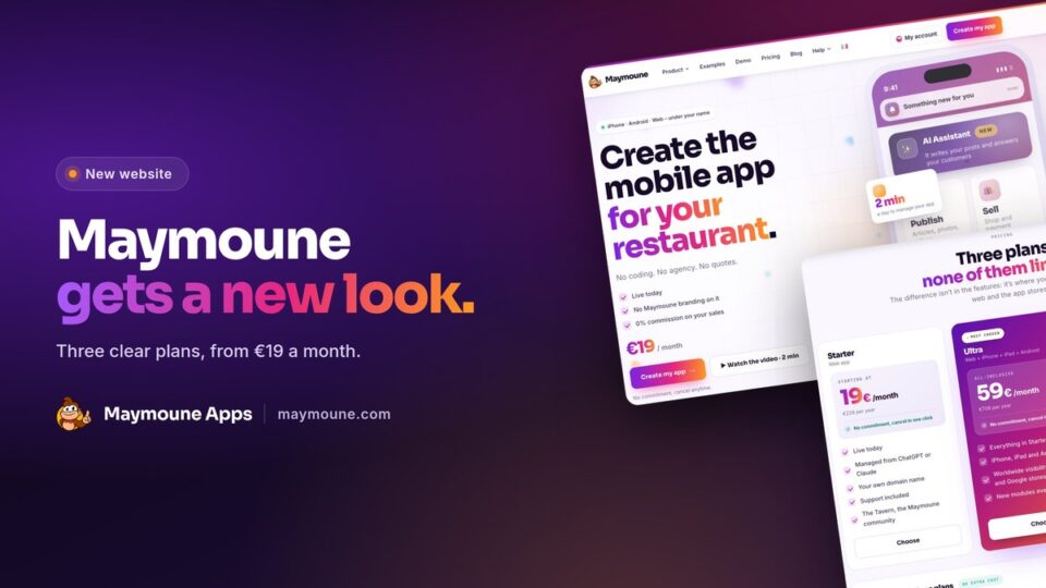 Maymoune gets a new look: a new website, three clear plans and AI included
