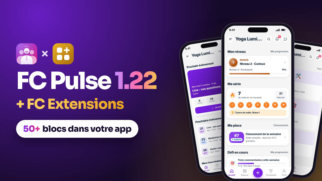 FC Pulse 1.22 et FC Extensions