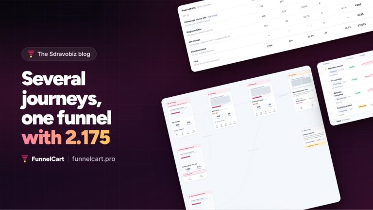 FunnelCart 2.175: several journeys, one funnel