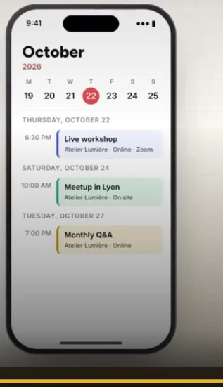 Questions regarding events add-on ...