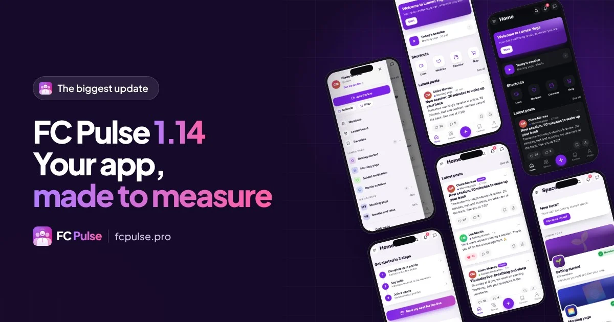 FC Pulse 1.14 is here: your community gets a made-to-measure app